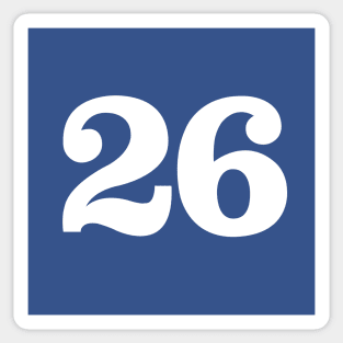 Ligier Gitanes Jacques Laffite sacred 26 number ! - white print Sticker